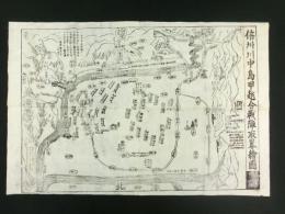 信州川中島甲越合戦陣取畧絵図