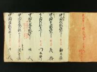 信州筑摩郡岡田組浅間村 検地帳・持高帳 2冊（古文書・写本）