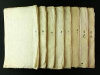 遠州流挿花 口伝秘書(極意)3巻・中免3巻・陰陽巻 計8巻（写本）