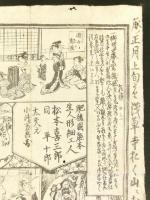 錦江斎春艸画 松本喜三郎 浅草奥山 生人形興行報条