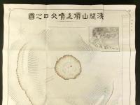 浅間山頂上噴火口之図
