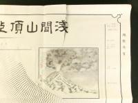 浅間山頂上噴火口之図