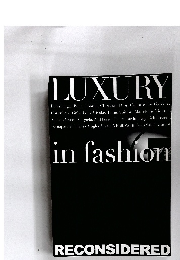 LUXURY　in fashion　RECONSIDERED