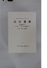 静岡県埋蔵文化財調査研究所調査報告 第41集 川合遺跡 遺物編1