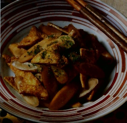 秋野菜と卵・乾物・加工品のおかず