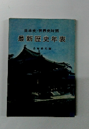 最新歴史年表　日本史・世界史対照