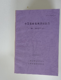 小芝遺跡発掘調査報告 1993年3月号