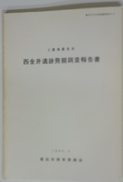 西金井遺跡発掘調査報告書