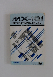 MX-101 OPERATION MANUAL