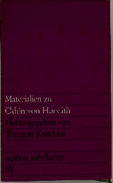 Materialien zu Oedoen von Horvath.