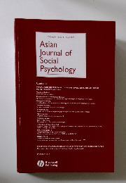 Asian Journal of Social Psychology　Volume 8 Issue 1 2005年4月号