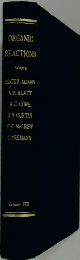 ORGANIC REACTIONS　Volume VIII