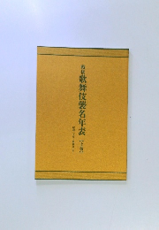 戦後歌舞伎襲名年表　上