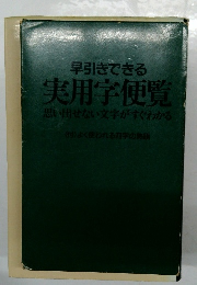 早引きできる実用学便覧　思い出せない文字がすぐわかる