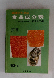 調理のための食品成分表　’82年版