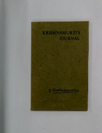 KRISHNAMURTI'S　JOURNAL