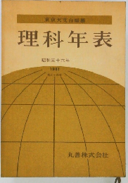 理科年表　1981