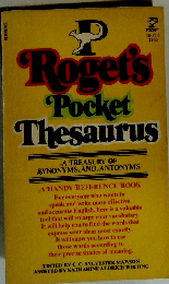 Roget’s Pocket Thesaurus A Treasury of Synonyms and Antonyms