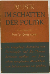MUSIK  IM SCHATTEN  DER POLITIK