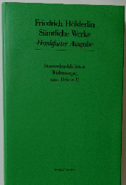 Friedrich Holderlin  Samtliche Werke  Frankfurter Ausgabe