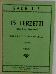 15 TERZETTI  (after 3-part Inventions)