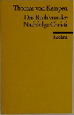Thomas von Kempen Das Buch von der Nachfolge Christi