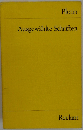 Ausgewaehlte Schriften.