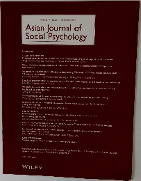 Asian Journal of Social Psychology　Volume 17 Issue 4 December 2014