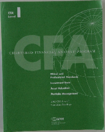 CFA Level　1 CHARTERED FINANCIAL ANALYST PROGRAM