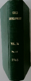 CHILD  DEVELOPMENT  VOL. 36  No. 1-2  1965