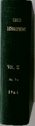 CHILD DEVELOPMENT　VOL. 35　1964年