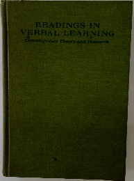 READINGS IN  VERBAL LEARNING  Contemporary Theory and Research