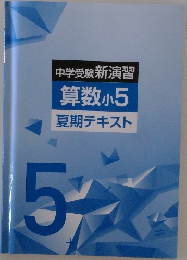 中学受験 新演習  算数 小5  夏期テキスト  5