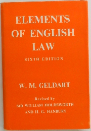 ELEMENTS  OF ENGLISH  LAW　SIXTH EDITION