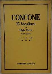 CONCONE  15 Vocalises  op. 15  High Voice