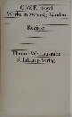 G.W.F. Hegel  Werke in zwanzig Banden  Register