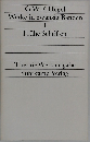 G.W.F. Hegel  Werke in zwanzig Banden  1  Fruhe Schriften