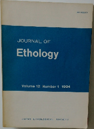 JOURNAL　OF　Ethology　Volume 12 Number 1 1994