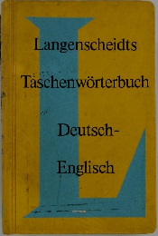 Langenscheidts Taschenworterbuch  Deutsch-Englisch