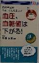 日常生活のちょっとした工夫で血圧、血糖値は下がる!