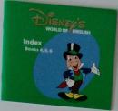 DISNEY'S WORLD OF ENGLISH Index Books 4,5,6