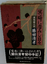 冥晦に潜みし日々