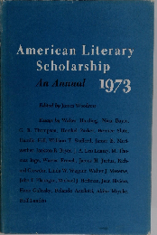 American Literary Scholarship: An Annual, 1973