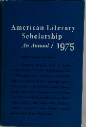 American Literary Scholarship: An Annual, 1975