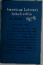 American Literary Scholarship: An Annual, 1978