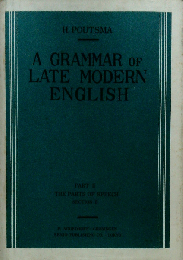 A Grammar of Late Modern English Part II