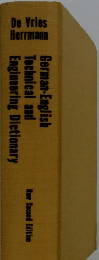 De Vries Herrmann　German-English Technical and Engineering Dictionary