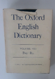 The Oxford English Dictionary VOLUME VIII