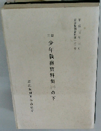 三訂少年執務資料集(一）の下