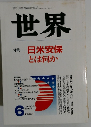 世界 日米安保とは何か 1987年6月号　第502号